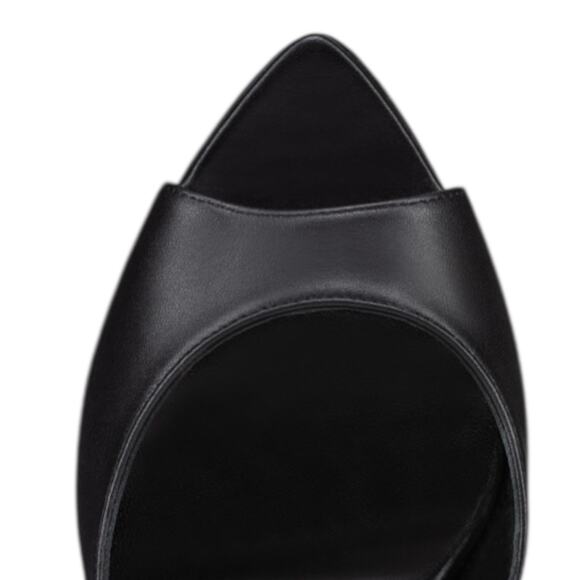 Christian Louboutin Open Apostropha 80 d'Orsay Leather Pump Black Size 38 - Picture 6 of 13